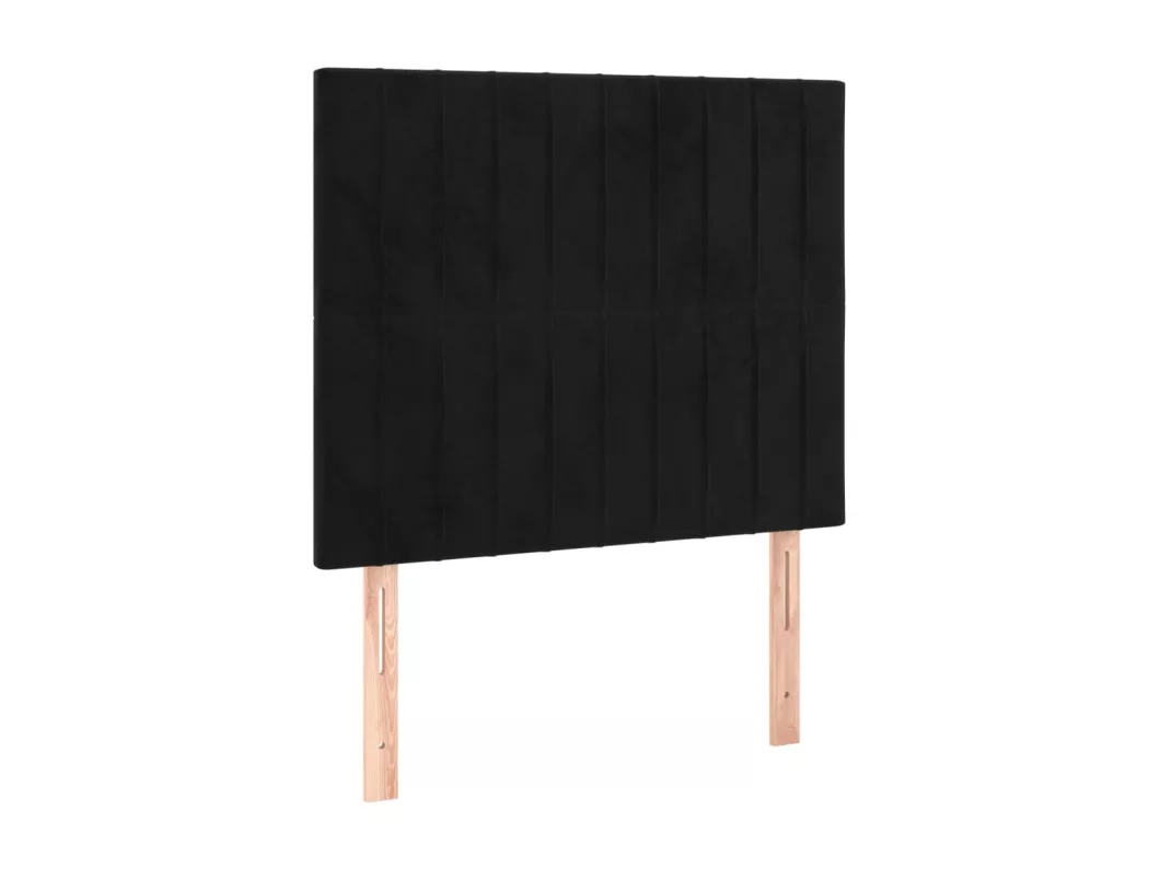 Kauf Unique LED Kopfteil Schwarz 100x5x118/128 cm Samt Muttertagsangebot
