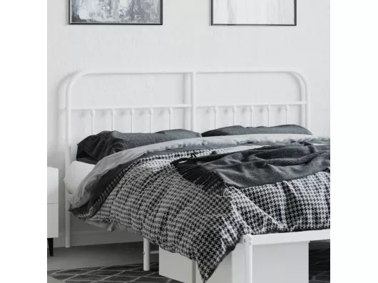 Kauf Unique Kopfteil Metall Weiß 160 cm Vatertagsangebot