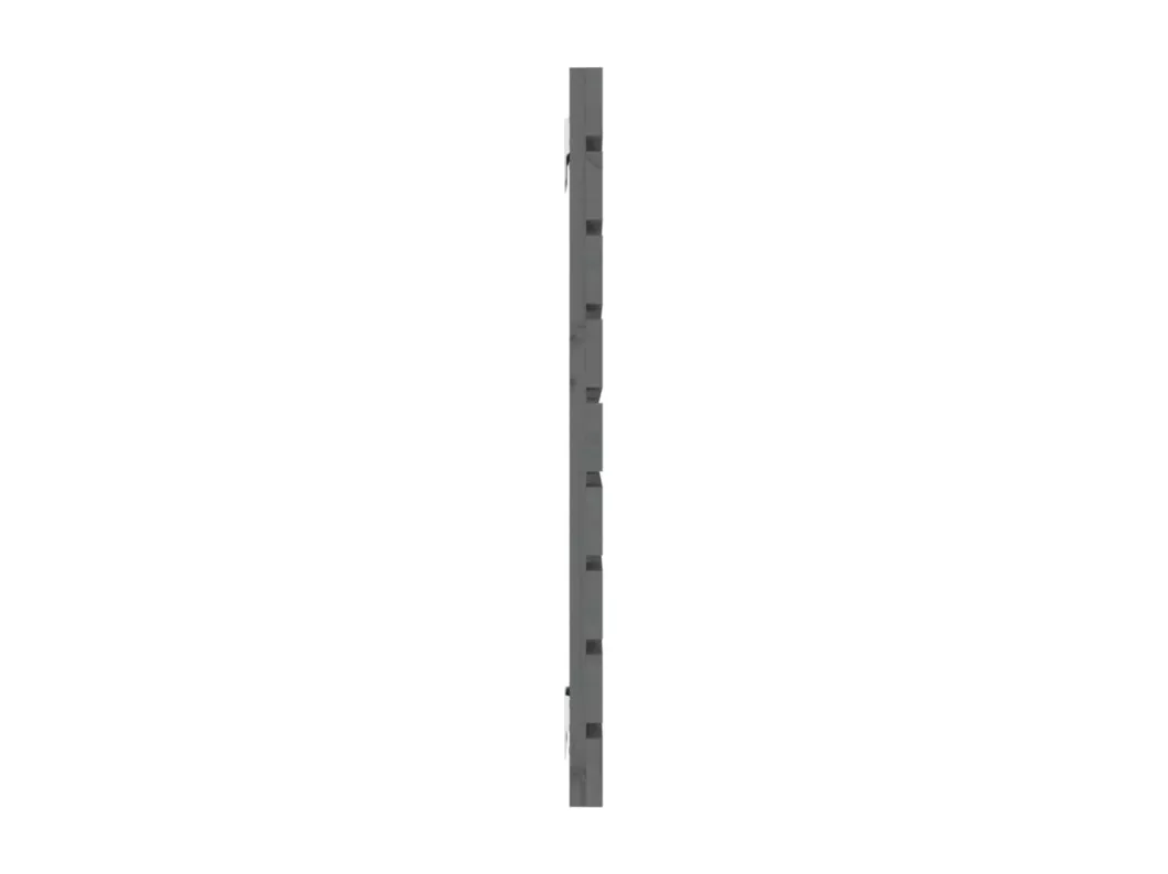 Kauf Unique Wand-Kopfteil Grau 126x3x63 cm Massivholz Kiefer Heißer Verkauf