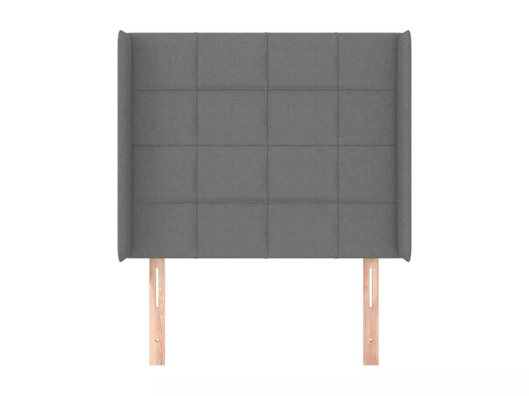 Kauf Unique Kopfteil mit Ohren Dunkelgrau 83x16x118/128 cm Stoff Zeitlich begrenztes Angebot