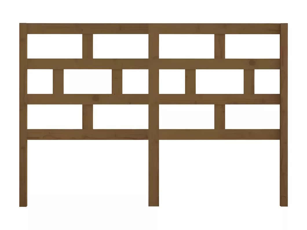 Kauf Unique Kopfteil Honigbraun 126x4x100 cm Massivholz Kiefer Blitzangebot
