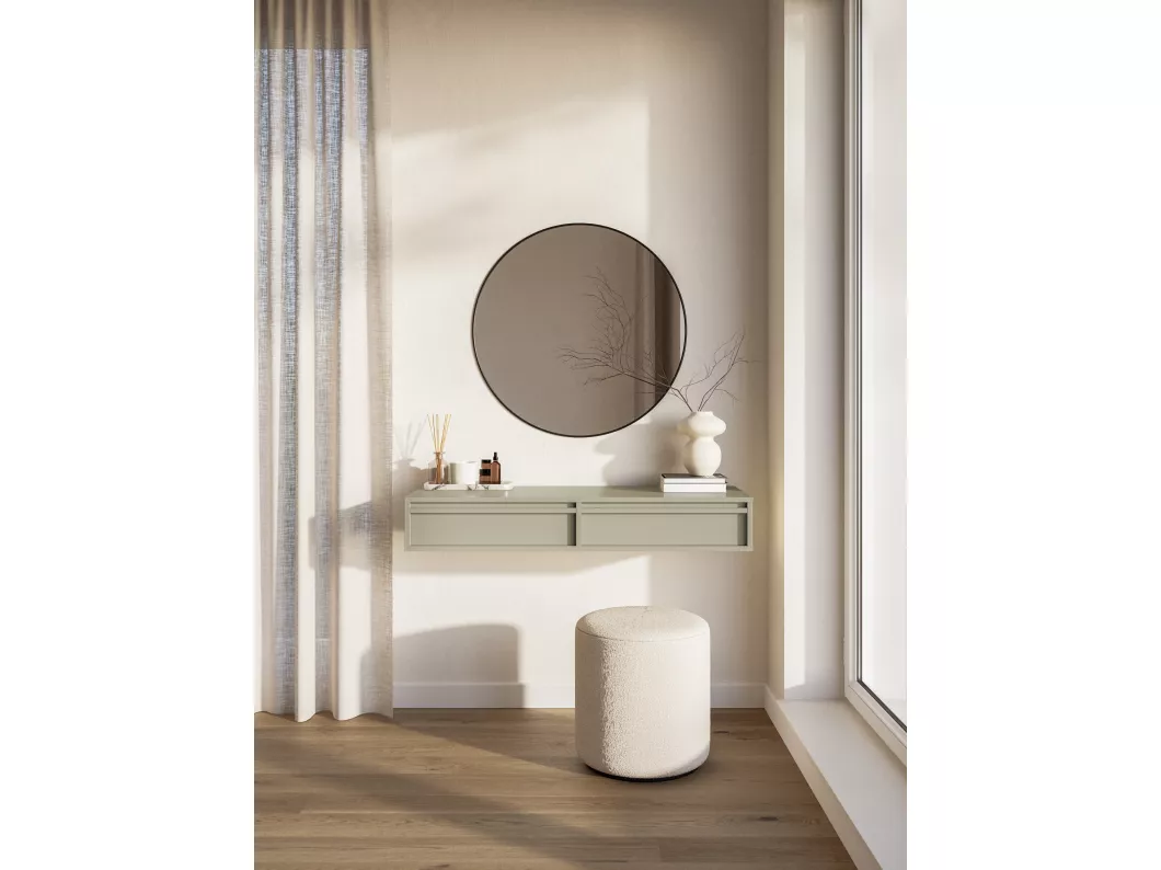Kauf Unique Schminktisch hängend mit 2 Schubladen, Graubeige, 110 cm - EVO