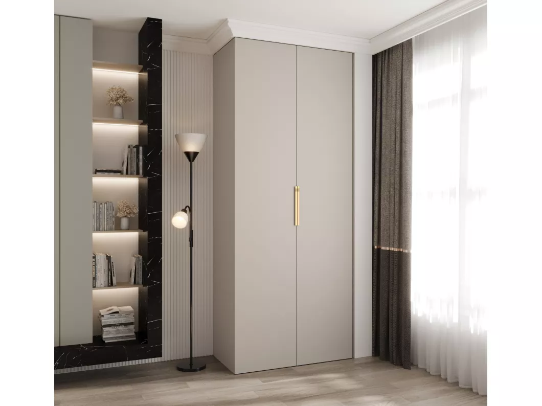 Kauf Unique Drehtürenschrank Como 4 245,5/100/50 2-türig (Kaschmir/Gold) Sonderangebote