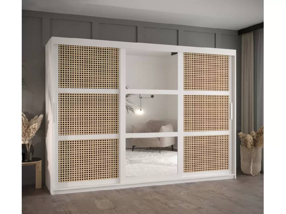 Kauf Unique SCHWEBETÜRENSCHRANK PLECIONKA 2 200/250/62 3-türig (Weiß) VIP-Rabatte