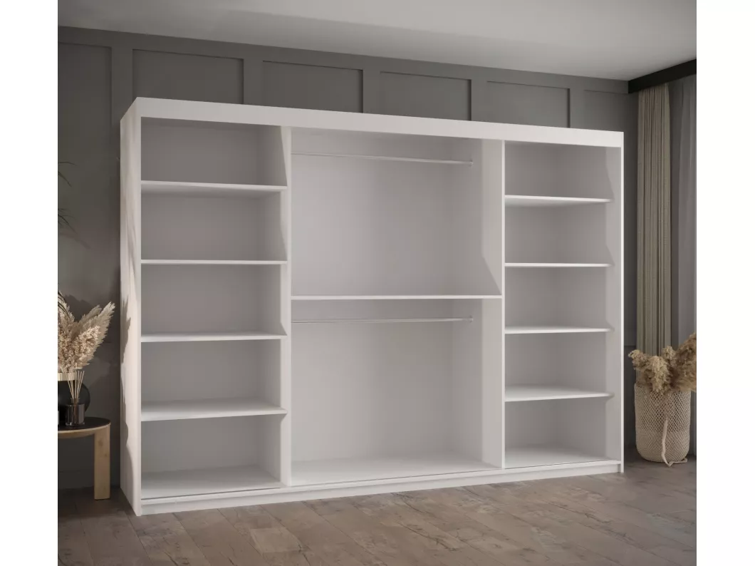 Kauf Unique SCHWEBETÜRENSCHRANK PLECIONKA 2 200/250/62 3-türig (Weiß) VIP-Rabatte