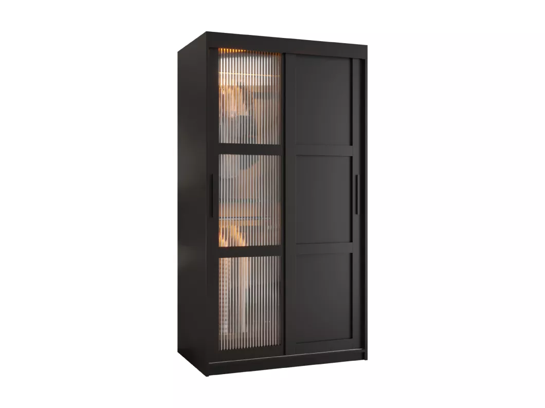 Kauf Unique SCHWEBETÜRENSCHRANK FLUTES 3 200/100/62 2-türig (Schwarz)