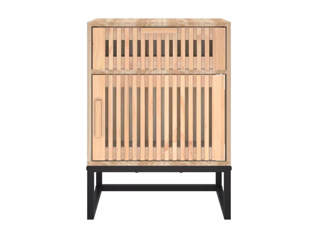Kauf Unique Nachttisch 40x30x55,5 cm Holzwerkstoff & Eisen Bis zu 50% Rabatt