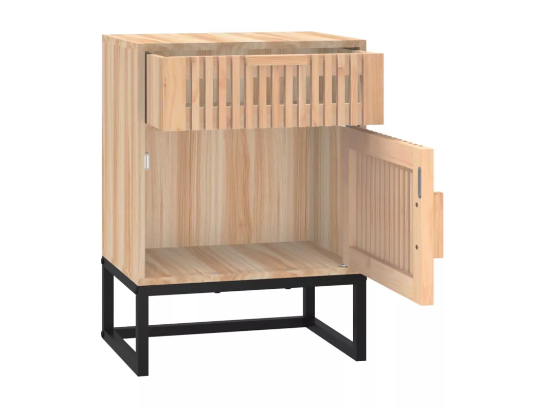 Kauf Unique Nachttisch 40x30x55,5 cm Holzwerkstoff & Eisen Bis zu 50% Rabatt
