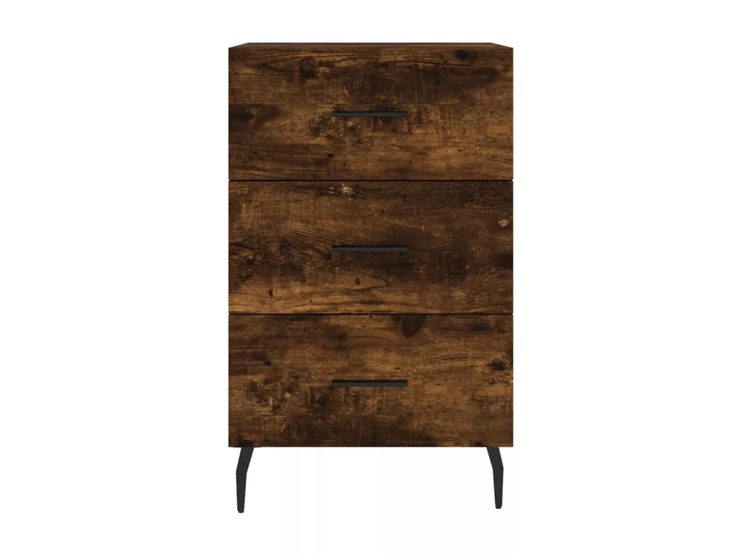 Kauf Unique Nachttisch Räuchereiche 40x40x66 cm Holzwerkstoff Bis zu 60% Rabatt