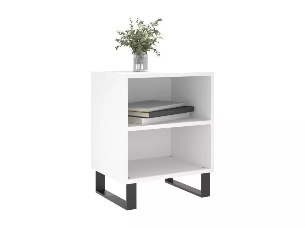 Kauf Unique Nachttisch Weiß 40x30x50 cm Holzwerkstoff Bis zu 65% Rabatt