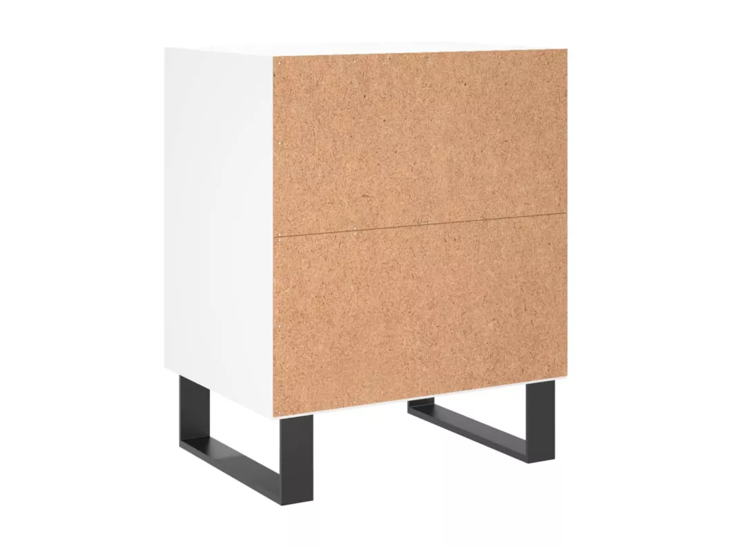 Kauf Unique Nachttisch Weiß 40x30x50 cm Holzwerkstoff Bis zu 65% Rabatt
