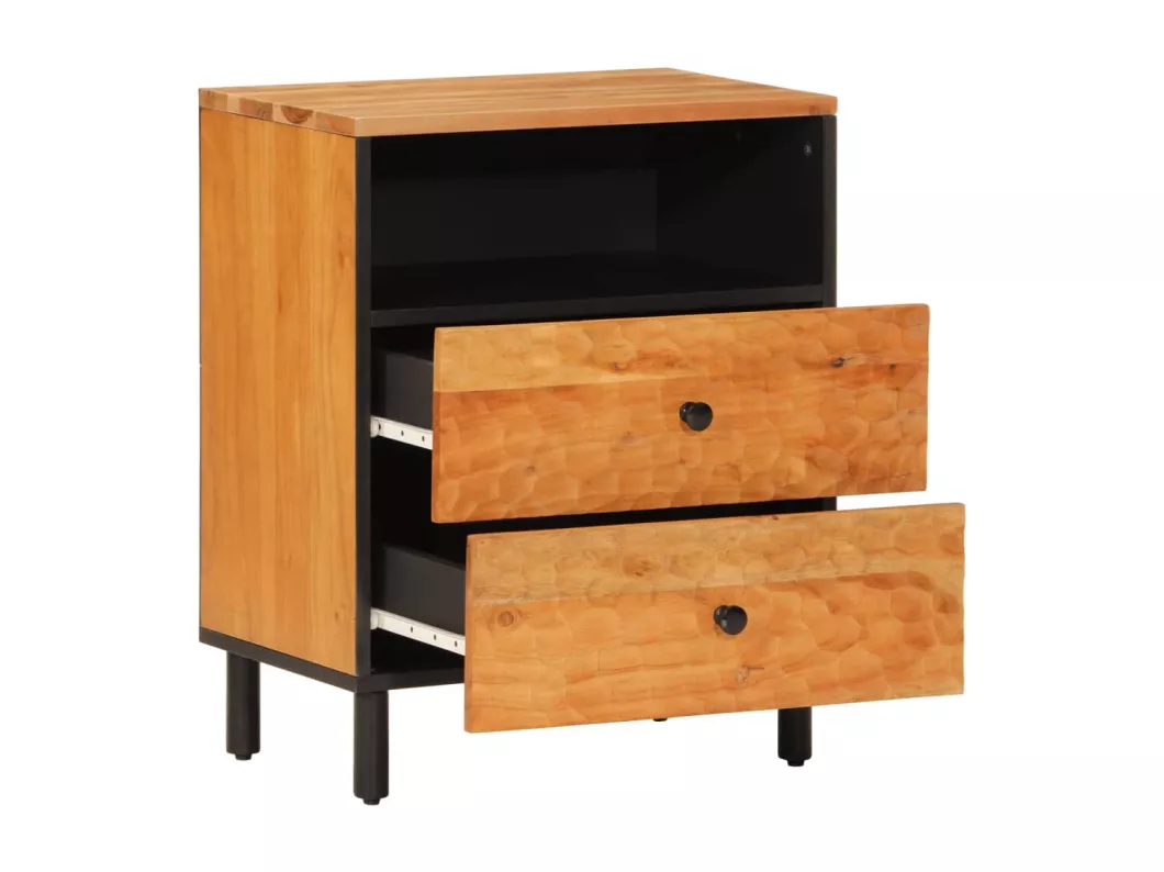 Kauf Unique Nachttisch 50x33x60 cm Massivholz Akazie Nur für heute