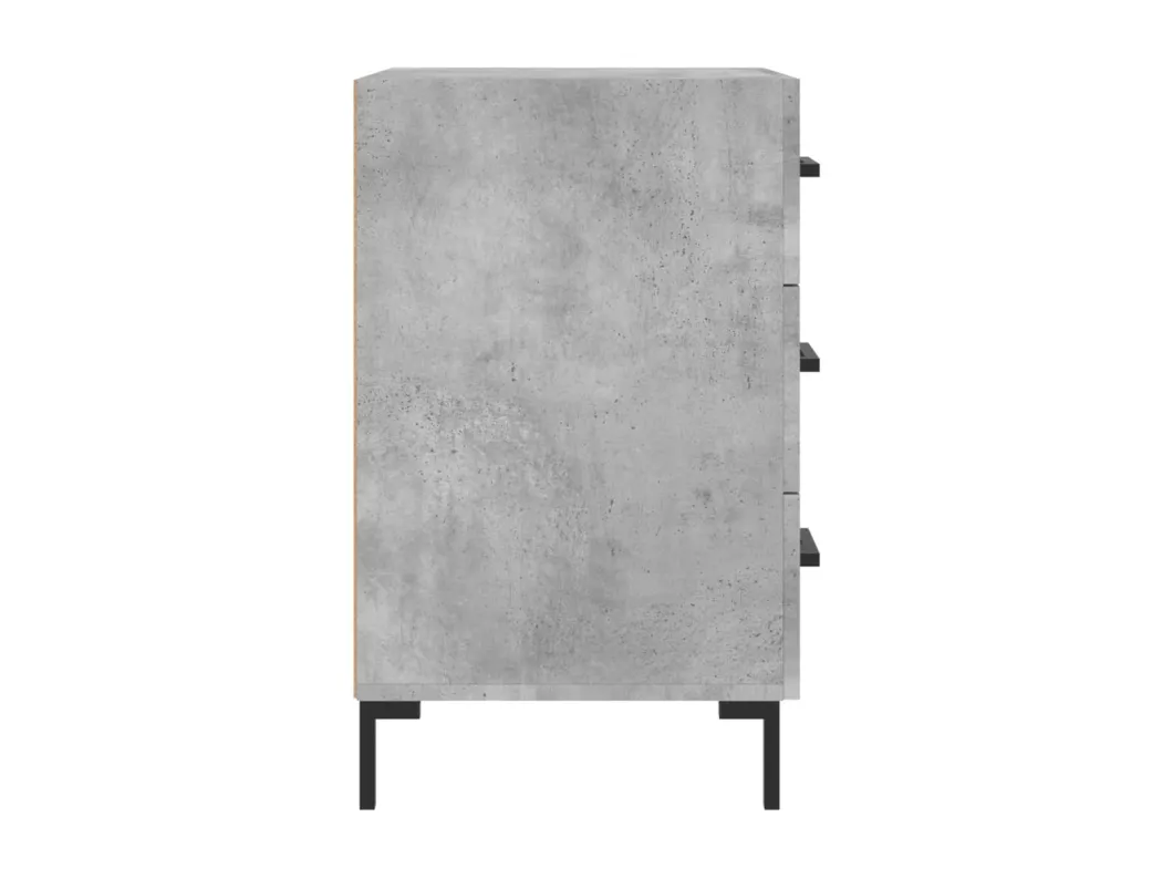 Kauf Unique Nachttisch Betongrau 40x40x66 cm Holzwerkstoff Sonderangebot der Fabrik