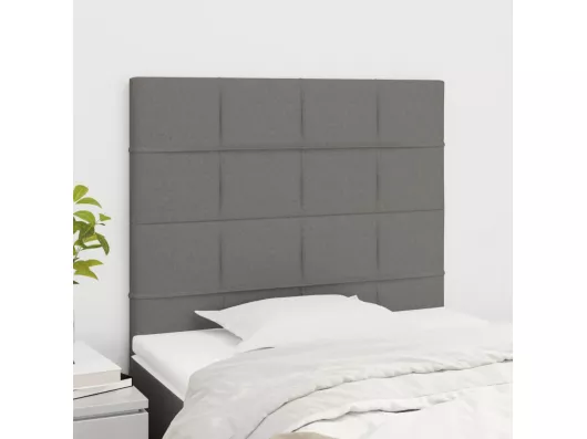 Kauf Unique Kopfteile 2 Stk. Dunkelgrau 90x5x78/88 cm Stoff