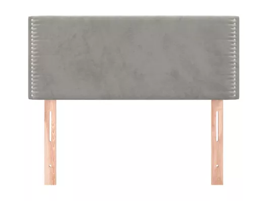 Kauf Unique Kopfteil Hellgrau 80x5x78/88 cm Samt 50% Rabatt mit kostenlosem Versand