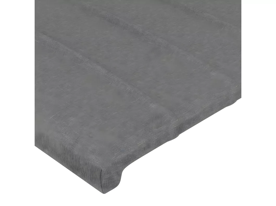 Kauf Unique LED Kopfteil Dunkelgrau 90x5x118/128 cm Stoff Begrenzt auf 3 Tage