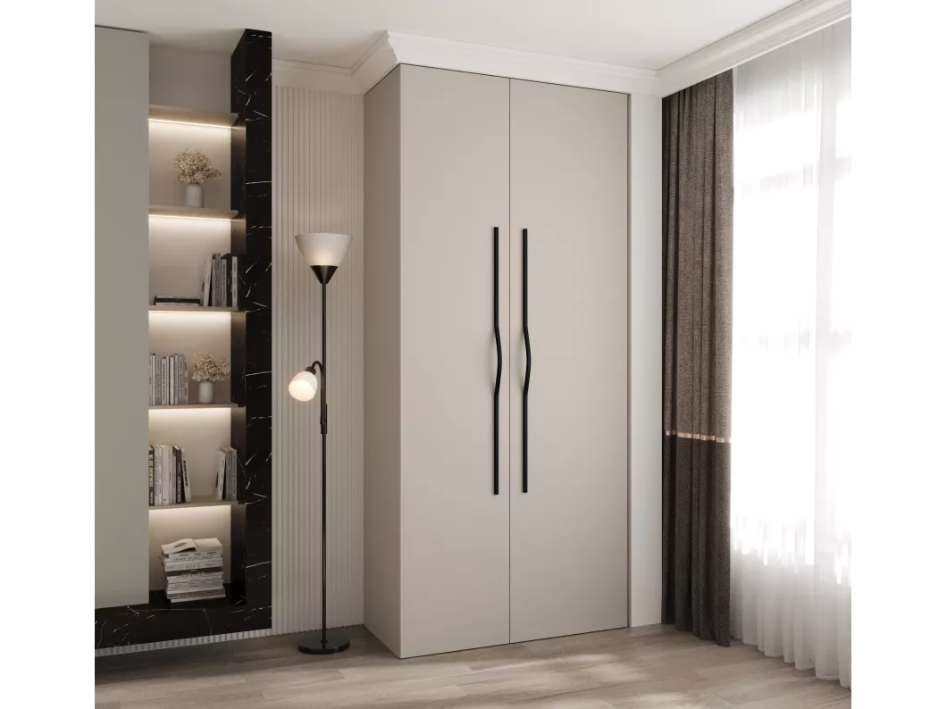 Kauf Unique Drehtürenschrank Como 2 245,5/110/50 2-türig (Kaschmir/Schwarz) 2025