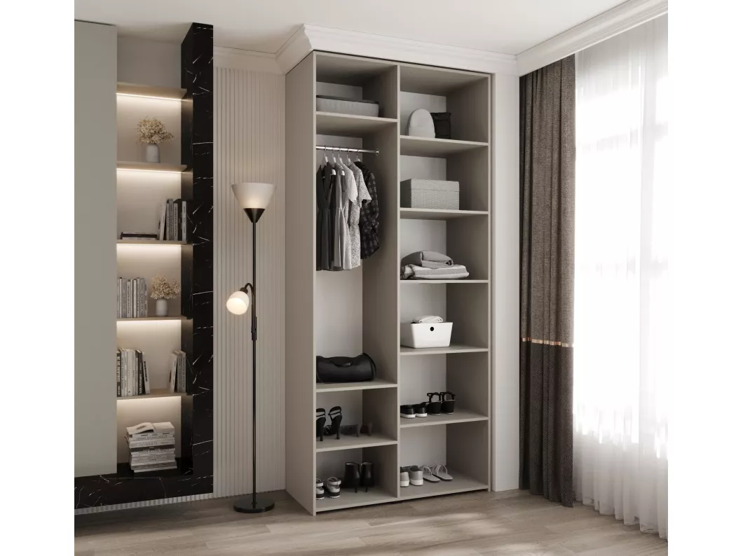 Kauf Unique Drehtürenschrank Como 2 245,5/110/50 2-türig (Kaschmir/Schwarz) 2025