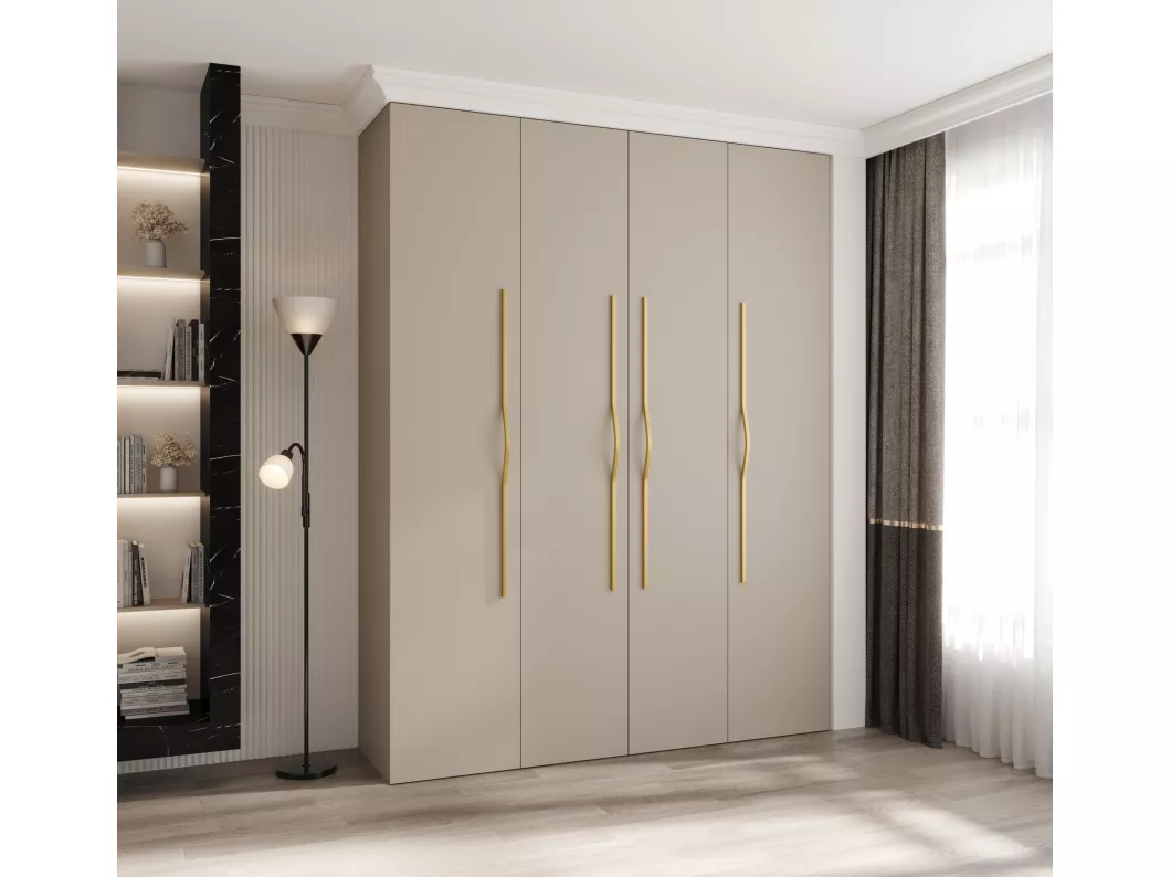 Kauf Unique Drehtürenschrank Como 2 245,5/190/40 4-türig (Kaschmir/Gold) Schlussverkauf