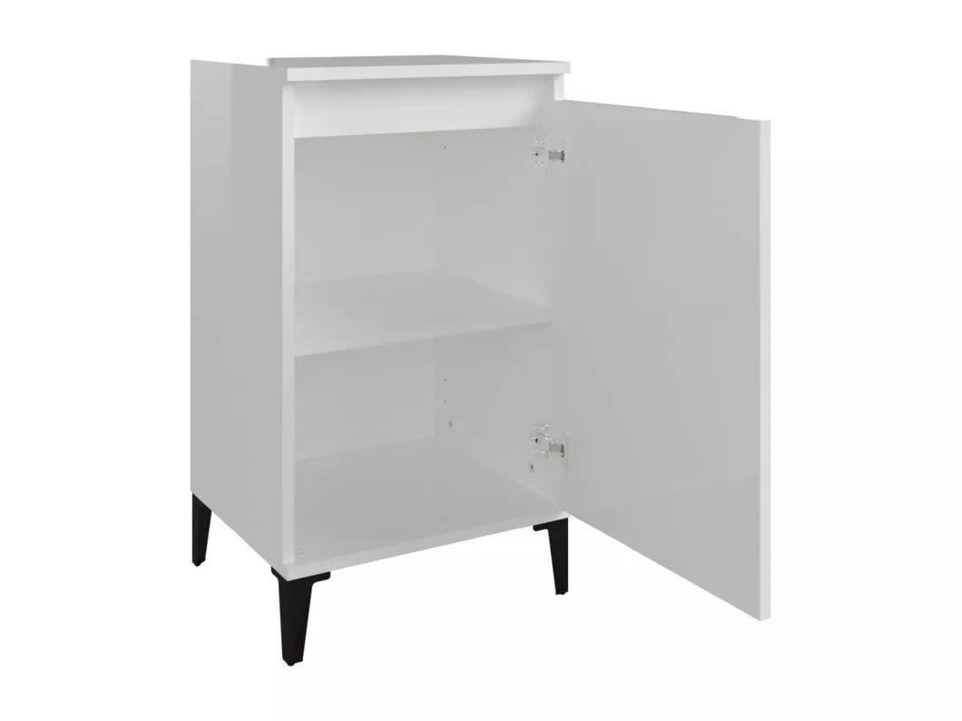 Kauf Unique Nachttische 2 Stk. Hochglanz-Weiß 40x35x70 cm Holzwerkstoff Günstiger Verkauf