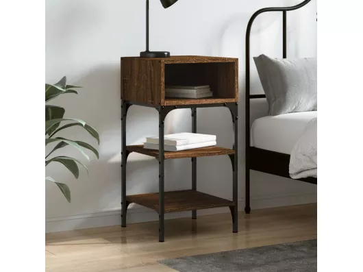 Kauf Unique Nachttisch Braun Eichen-Optik 35x34,5x70 cm Holzwerkstoff Limitierter Zeitrabatt