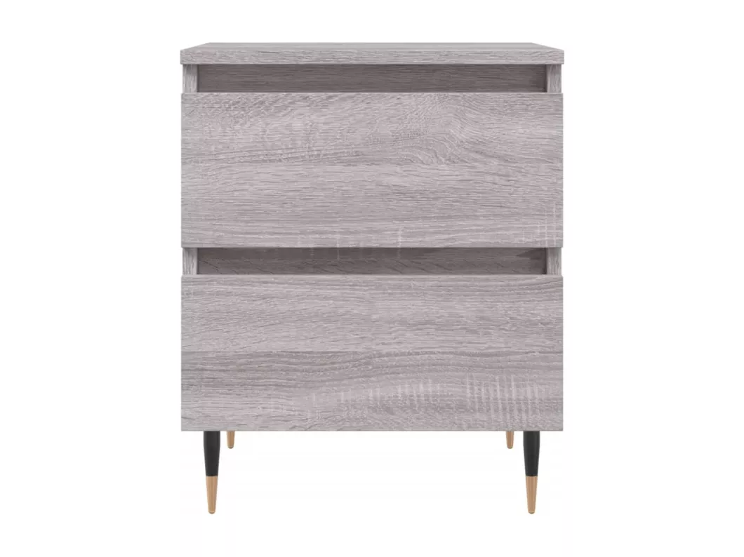 Kauf Unique Nachttische 2 Stk. Grau Sonoma 40x35x50 cm Holzwerkstoff Fabrikpreis
