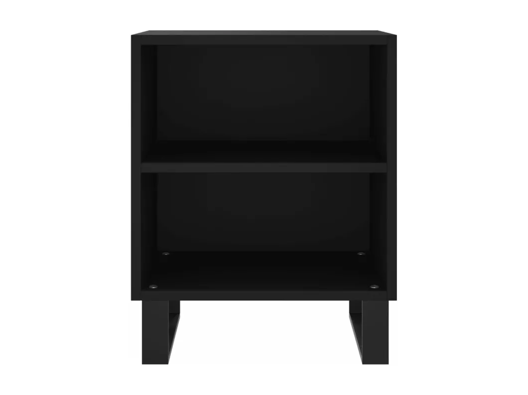 Kauf Unique Nachttisch Schwarz 40x30x50 cm Holzwerkstoff Versandkostenfrei
