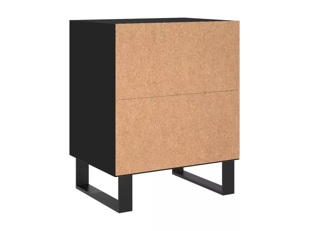 Kauf Unique Nachttisch Schwarz 40x30x50 cm Holzwerkstoff Versandkostenfrei