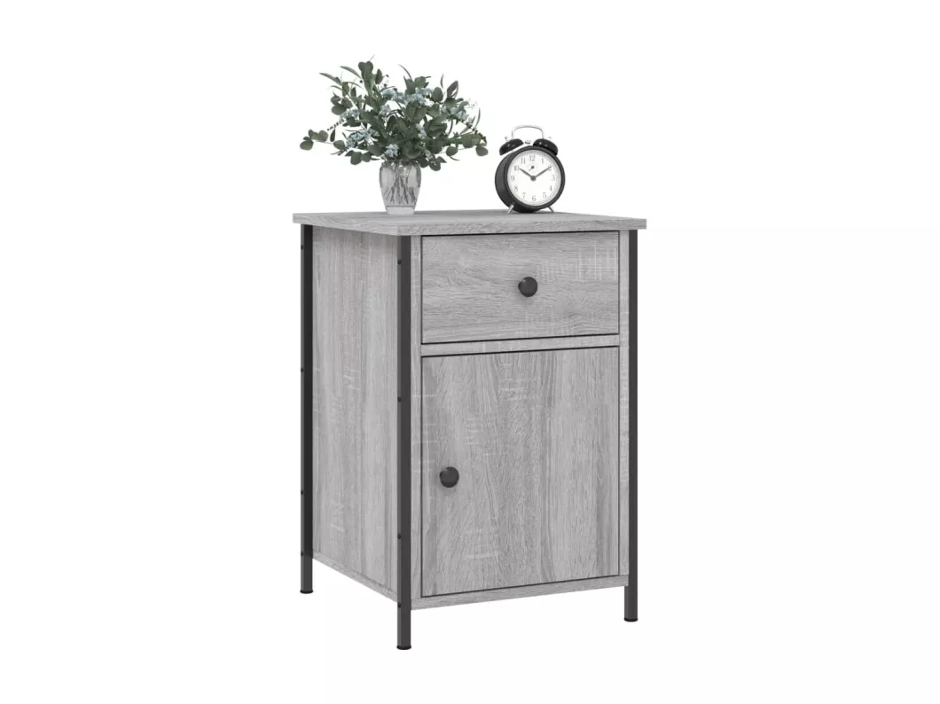 Kauf Unique Nachttische 2 Stk. Grau Sonoma 40x42x60 cm Holzwerkstoff Großer Ausverkauf