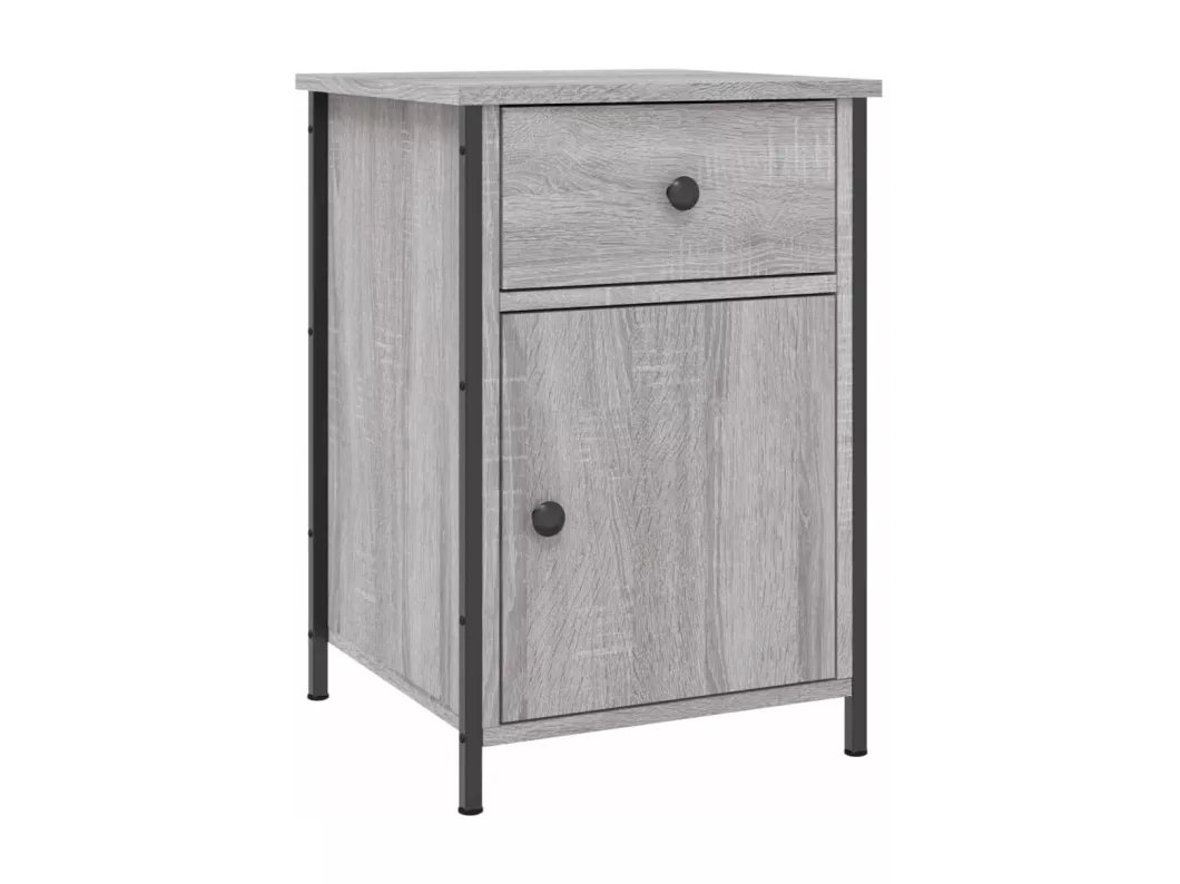 Kauf Unique Nachttische 2 Stk. Grau Sonoma 40x42x60 cm Holzwerkstoff Großer Ausverkauf
