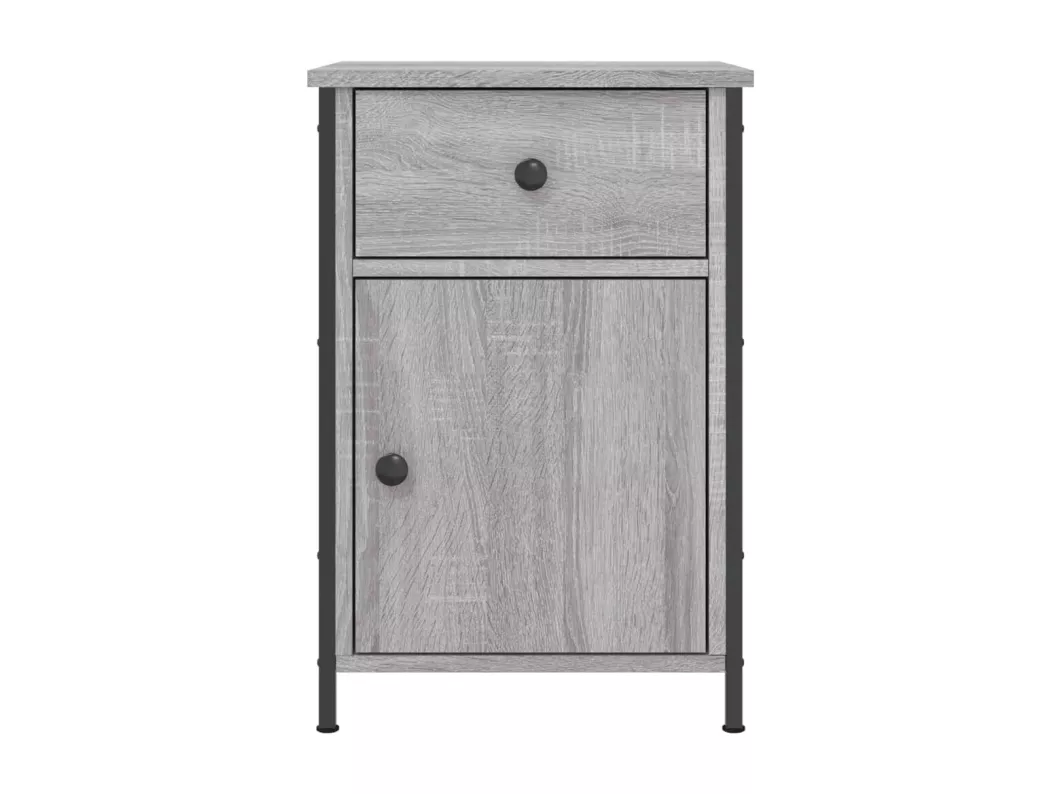 Kauf Unique Nachttische 2 Stk. Grau Sonoma 40x42x60 cm Holzwerkstoff Großer Ausverkauf