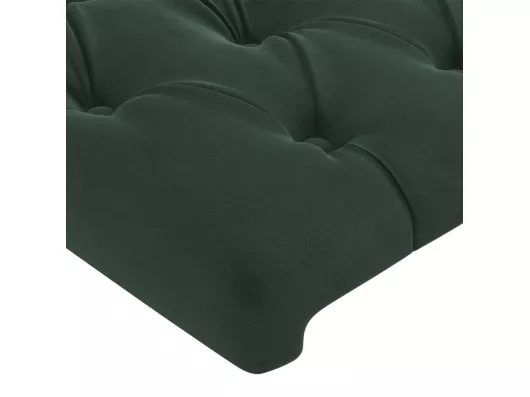 Kauf Unique Kopfteil mit Ohren Dunkelgrün 83x16x118/128 cm Samt Black Friday