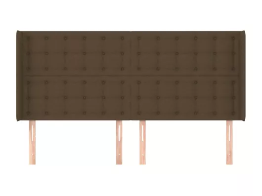 Kauf Unique Kopfteil mit Ohren Dunkelbraun 163x16x118/128 cm Stoff Cyber Monday