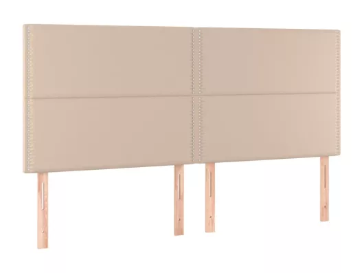 Kauf Unique Kopfteile 4 Stk. Cappuccino-Braun 100x5x78/88 cm Kunstleder