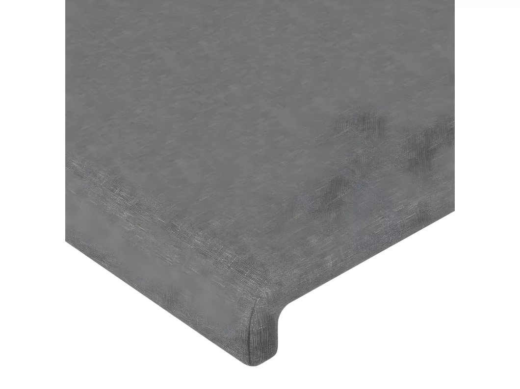 Kauf Unique LED Kopfteil Dunkelgrau 147x16x118/128 cm Stoff Vatertagsangebot