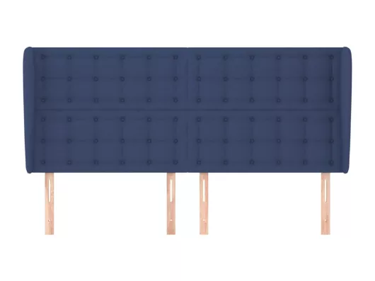 Kauf Unique Kopfteil mit Ohren Blau 163x23x118/128 cm Stoff Lagerräumung