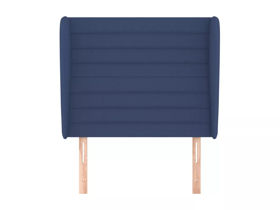 Kauf Unique Kopfteil mit Ohren Blau 103x23x118/128 cm Stoff Heißer Verkauf