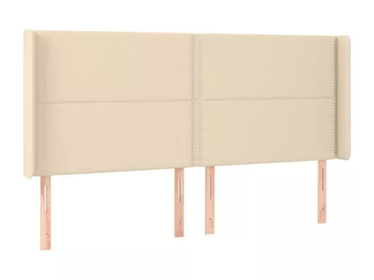 Kauf Unique LED Kopfteil Creme 183x16x118/128 cm Stoff Neueste Mode