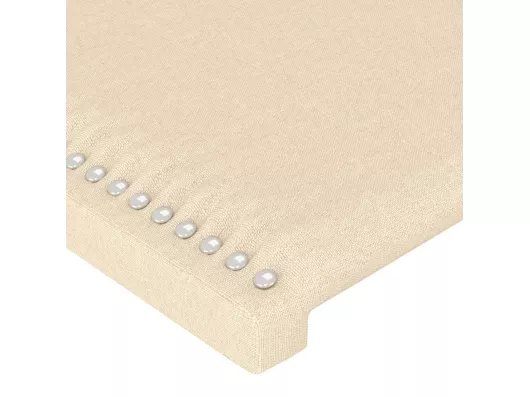 Kauf Unique LED Kopfteil Creme 183x16x118/128 cm Stoff Neueste Mode