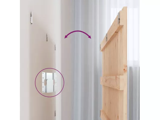 Kauf Unique Wand-Kopfteil 204x3x90 cm Massivholz Kiefer Blitzangebot