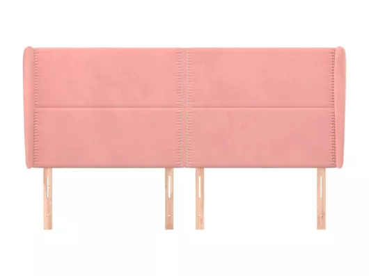 Kauf Unique Kopfteil mit Ohren Rosa 183x23x118/128 cm Samt Neuheiten