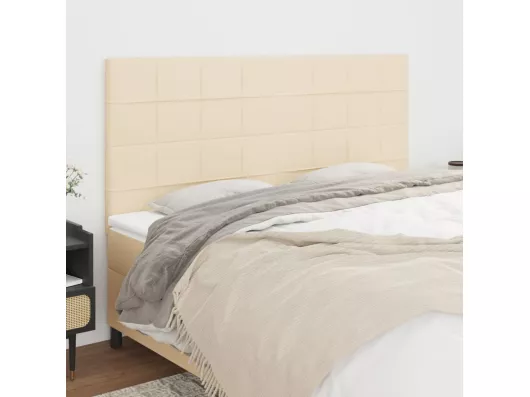 Kauf Unique Kopfteile 4 Stk. Creme 100x5x78/88 cm Stoff Bestseller