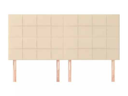 Kauf Unique Kopfteile 4 Stk. Creme 100x5x78/88 cm Stoff Bestseller