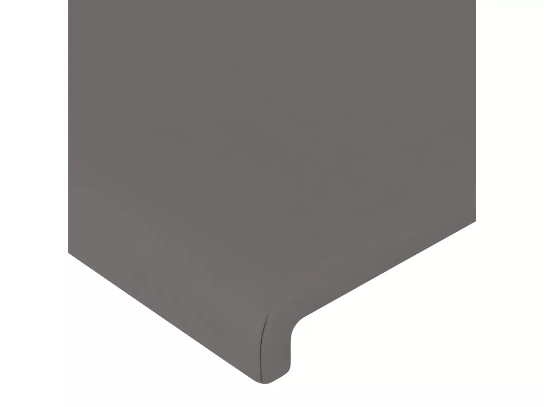 Kauf Unique Kopfteil mit Ohren Grau 93x16x118/128 cm Kunstleder Räumungsverkauf
