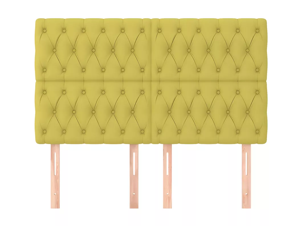 Kauf Unique Kopfteile 4 Stk. Grün 72x7x78/88 cm Stoff Kauf eins, bekomm eins gratis