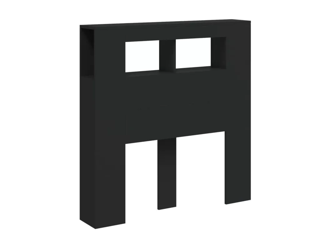 Kauf Unique LED-Kopfteil Schwarz 100x18,5x103,5 cm Holzwerkstoff Sonderangebote