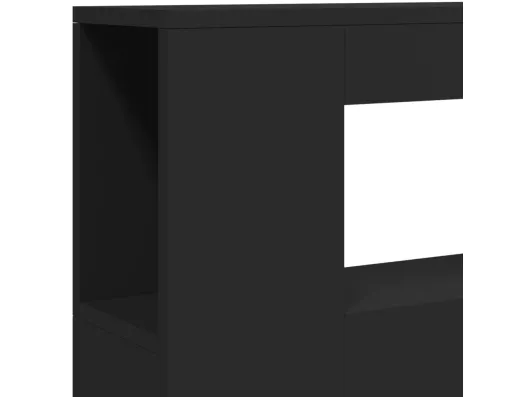 Kauf Unique LED-Kopfteil Schwarz 100x18,5x103,5 cm Holzwerkstoff Sonderangebote