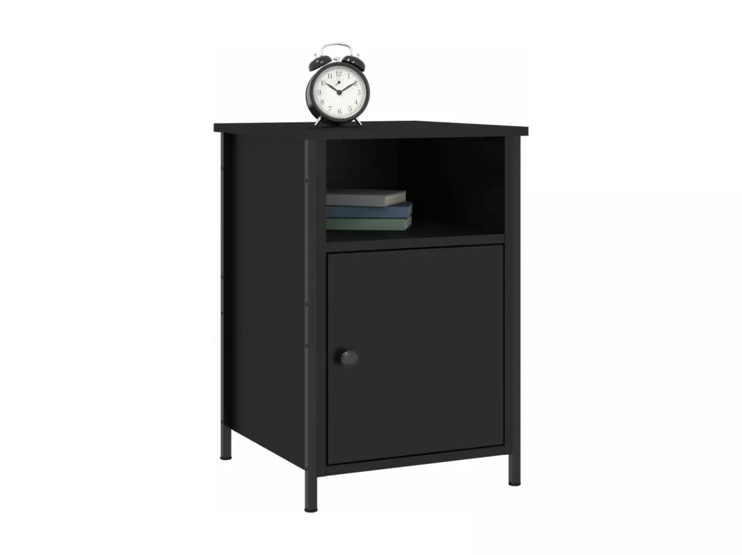 Kauf Unique Nachttisch Schwarz 40x42x60 cm Holzwerkstoff Riesige Ersparnisse