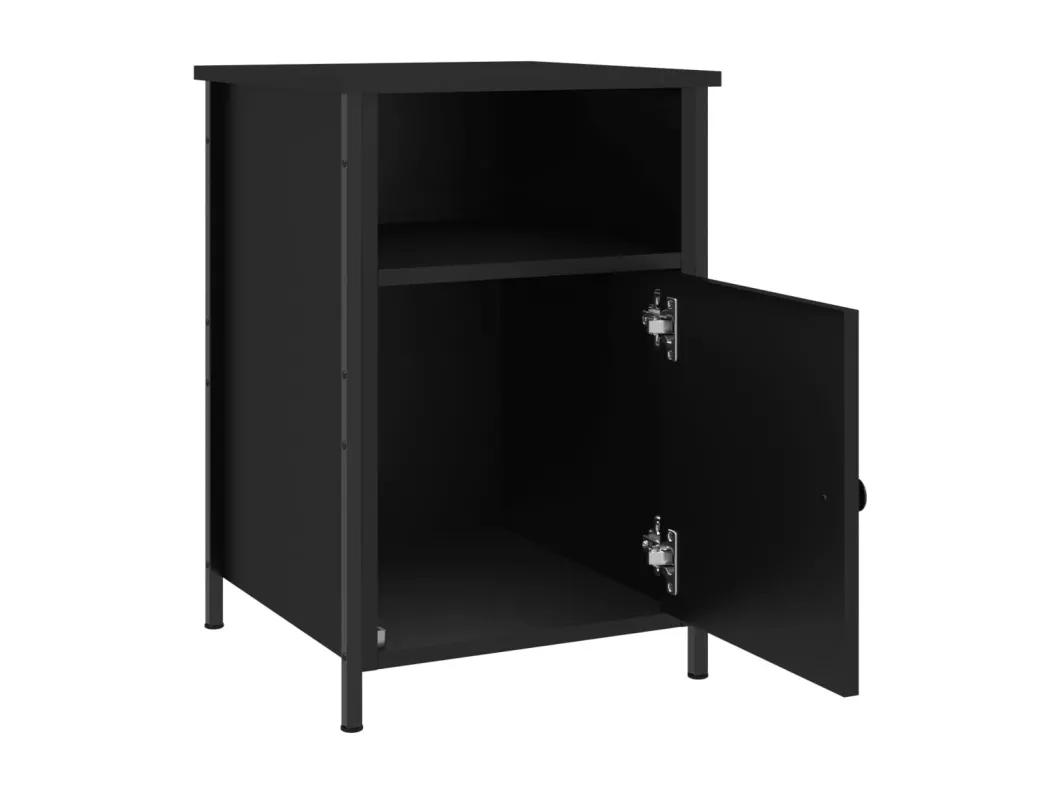 Kauf Unique Nachttisch Schwarz 40x42x60 cm Holzwerkstoff Riesige Ersparnisse