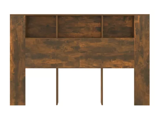 Kauf Unique Kopfteil mit Ablagen Räuchereiche 160x18,5x104,5 cm VIP-Rabatte